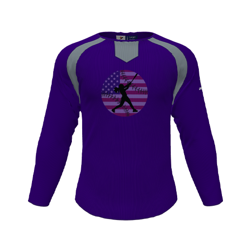 [CUS-DFW-PULL-FLC-CNK-LSL-PUR-YS-LOGO2] Pullover (Youth S, Purple, Logo 2)