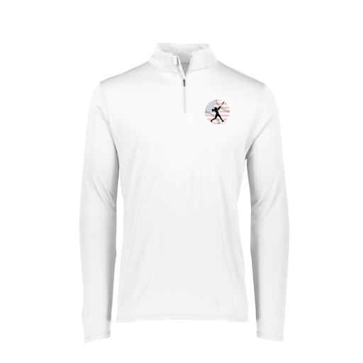 [FTLQFLWH-FAXS-LOGO2] Decker Women's Flex-Lite 1/4 Zip Shirt (Female Adult XS, White, Logo 2)