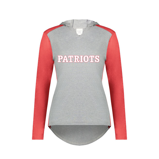 [6902.27V.XS-LOGO1] Ladies Vintage Hoodie (Female Adult XS, Red, Logo 1)