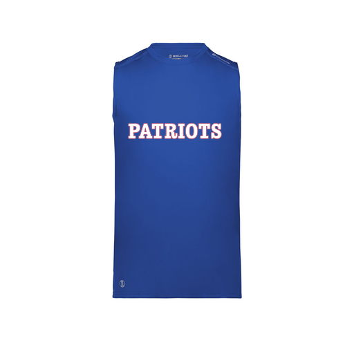 [222593.060.S-LOGO1] Men's CoolDry TankTop (Adult S, Royal, Logo 1)