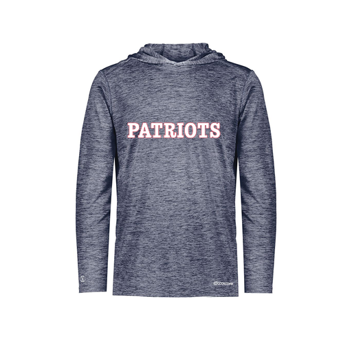 [FOLHCGNV-YS-LOGO1] Decker Youth Charge Hoodie (Youth S, Navy, Logo 1)