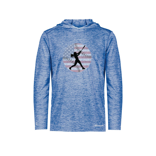 [FOLHCGRY-YS-LOGO2] Decker Youth Charge Hoodie (Youth S, Royal, Logo 2)