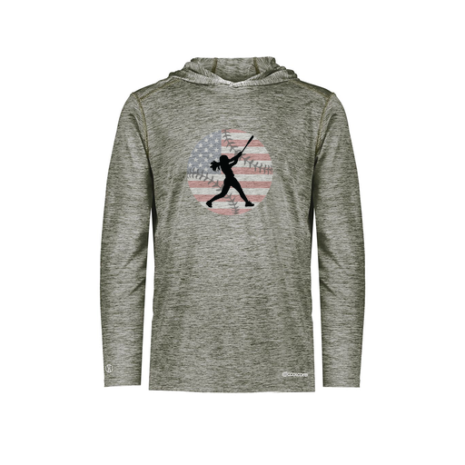 [FOLHCGGY-YS-LOGO2] Decker Youth Charge Hoodie (Youth S, Gray, Logo 2)